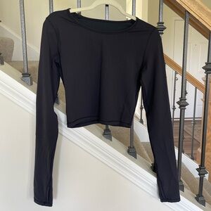 Lululemon Wunder Train Cropped Long Sleeve